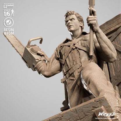 WICKED – Ash Sculpture File STL DOWNLOAD INSTANT - Image 7