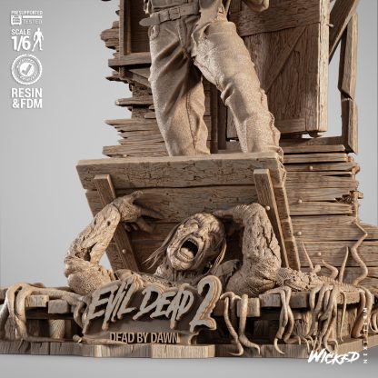 WICKED – Ash Sculpture File STL DOWNLOAD INSTANT - Image 5