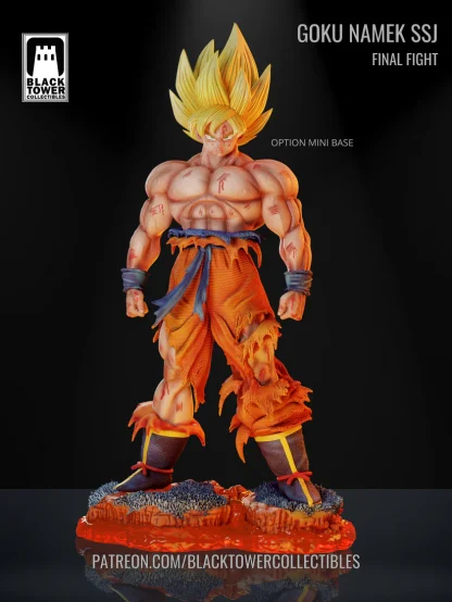 Goku Namek Super Saiyan - Black Tower Collectibles FILE STL DOWNLOAD INSTANT - Image 4