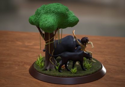 Mowgli Baloo & Baguera - The Jungle book - File 3D STL DOWNLOAD INSTANT - Image 3