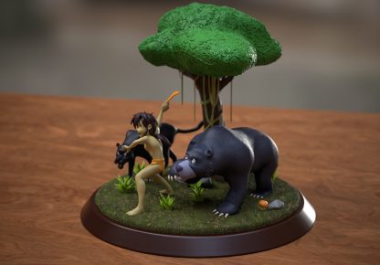 Mowgli Baloo & Baguera - The Jungle book - File 3D STL DOWNLOAD INSTANT - Image 2