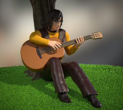 Duke Fleed - Actarus - Guitarist - File 3D STL DOWNLOAD INSTANT - Image 2
