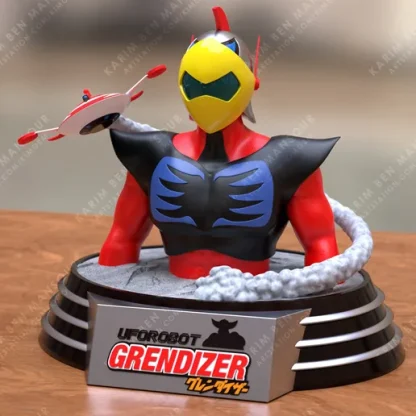 Actarus Bust V2 Duke Fleed Grendizer - File 3D STL DOWNLOAD INSTANT