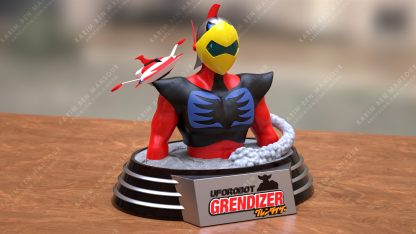 Actarus Bust V2 Duke Fleed Grendizer - File 3D STL DOWNLOAD INSTANT - Image 3