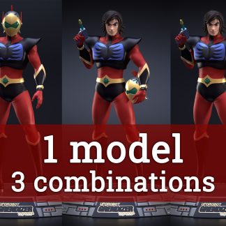 Actarus (Duca Fleed) - COMBI Grendizer - File 3D STL DOWNLOAD INSTANT
