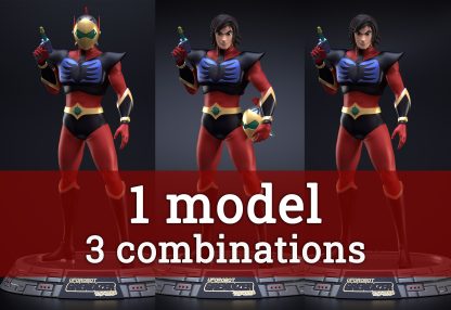 Actarus (Duca Fleed) - COMBI Grendizer - File 3D STL DOWNLOAD INSTANT