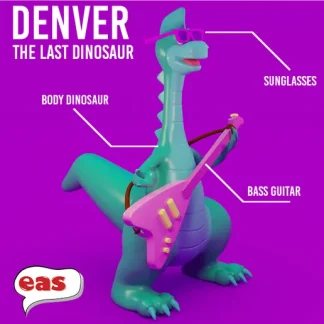 Denver le dernier dinosaure JOUETS + Guitare File STL DOWNLOAD INSTANT